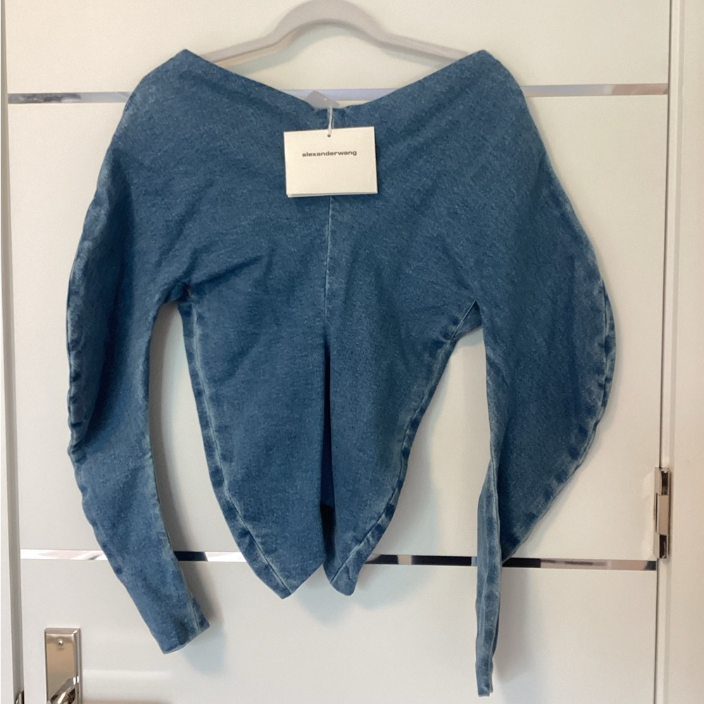 Alexander Wang Indigo Denim Blouse